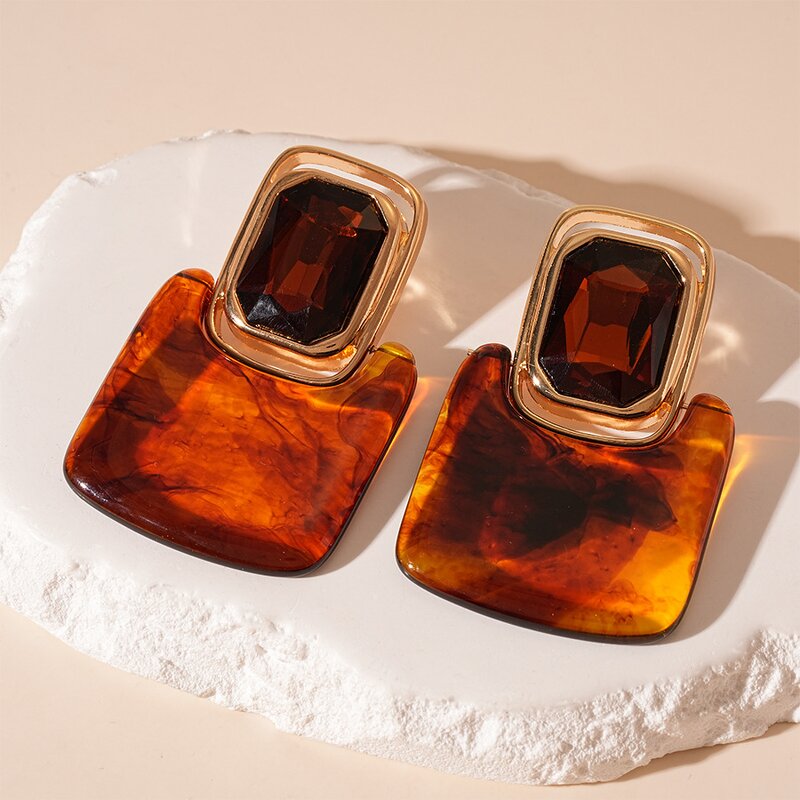 Geometric Earrings Manufacturer - Custom Anti-allergy Maillard