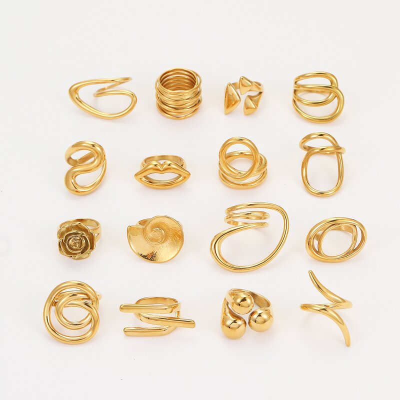 Titanium Steel Ring Factory - Custom Niche Geometric Lines