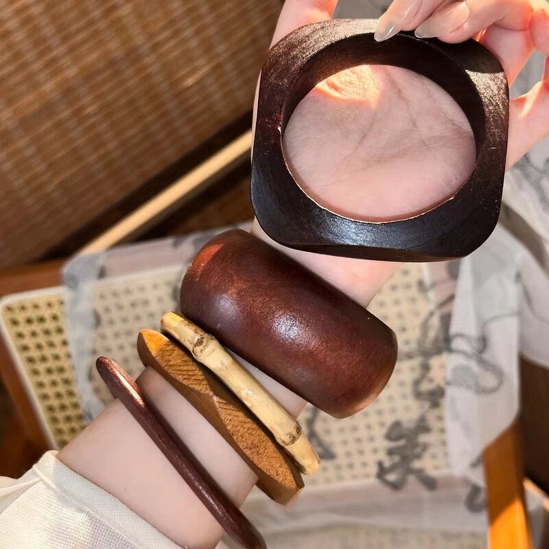 Wooden Bangle Supplier - Wholesale Vintage Multicolor OEM