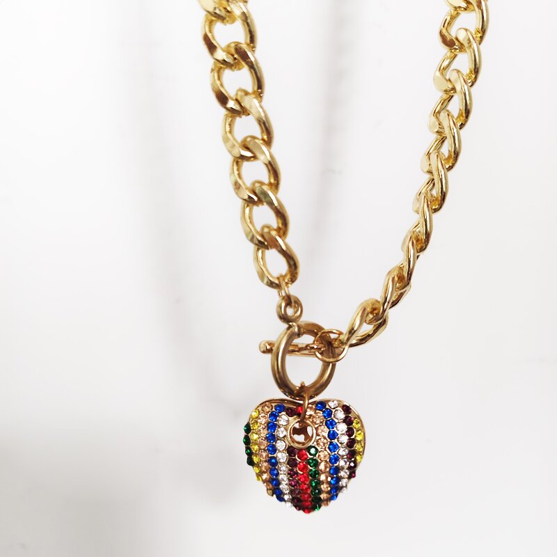 Cuba Chain Necklace Factory - Custom Micro Diamond Pendant