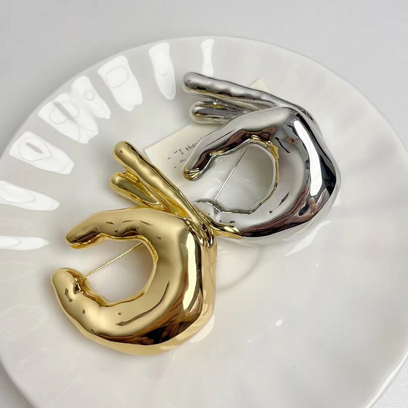 Hand Shaped Brooch Factory - Custom Fingertip Relative Design