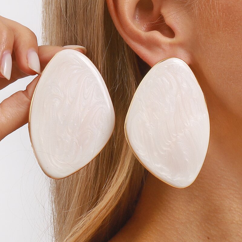 Resin Earrings Supplier - Custom Pebble Shape Irregular