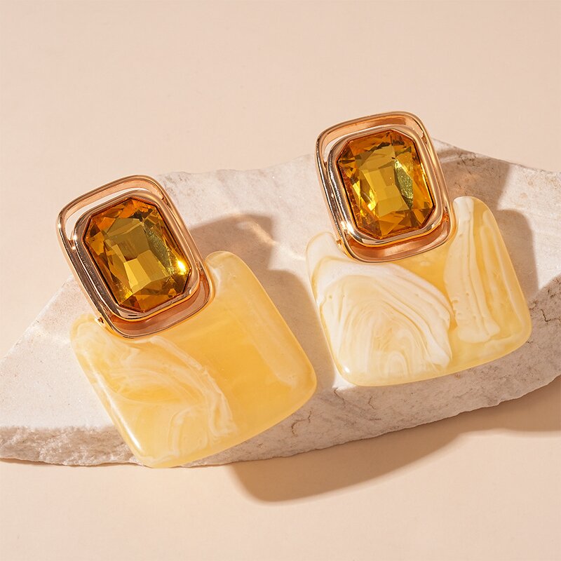 Geometric Earrings Manufacturer - Custom Anti-allergy Maillard