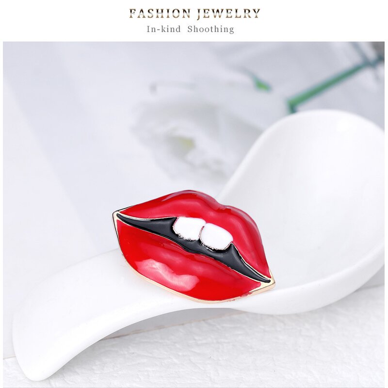 Lipstick Brooch Supplier - Custom Luxury Sexy Lips Pin