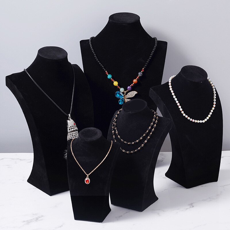 Velvet Necklace Stand Supplier - Custom Portrait Model Holder