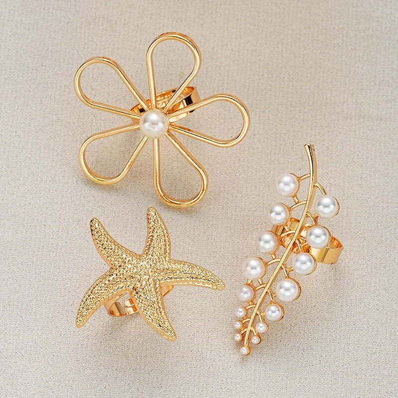 Adjustable Ring Manufacturer - Custom Hollow Leaf Flower