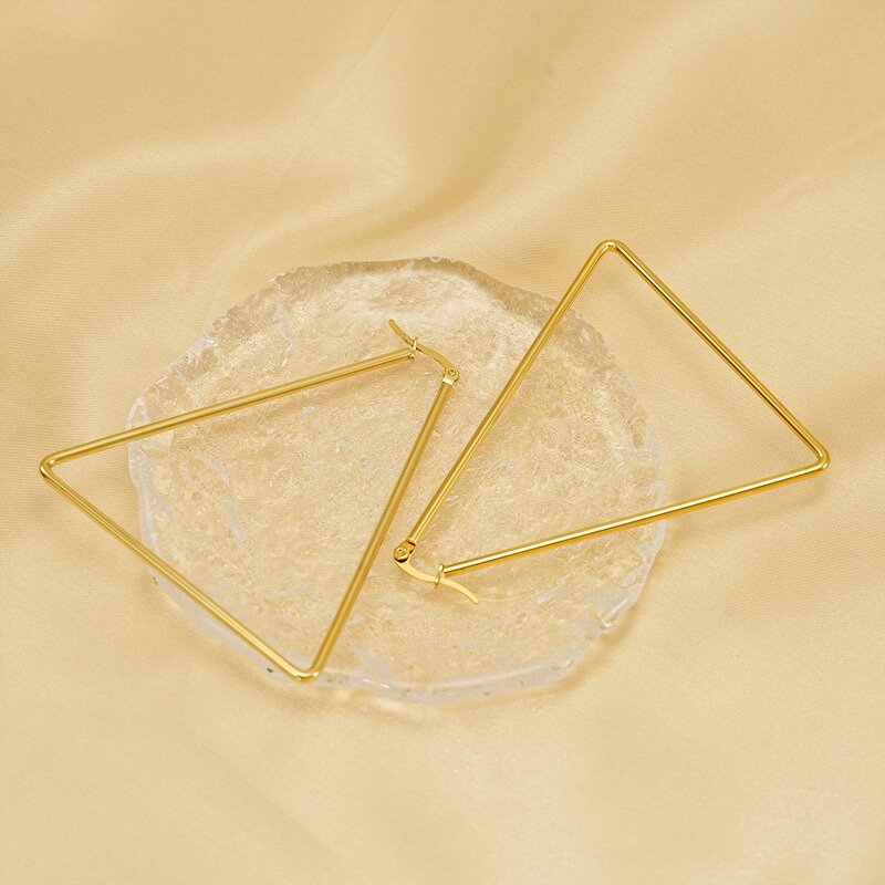 Titanium Steel Earrings Manufacturer - Custom Geometric Hoop