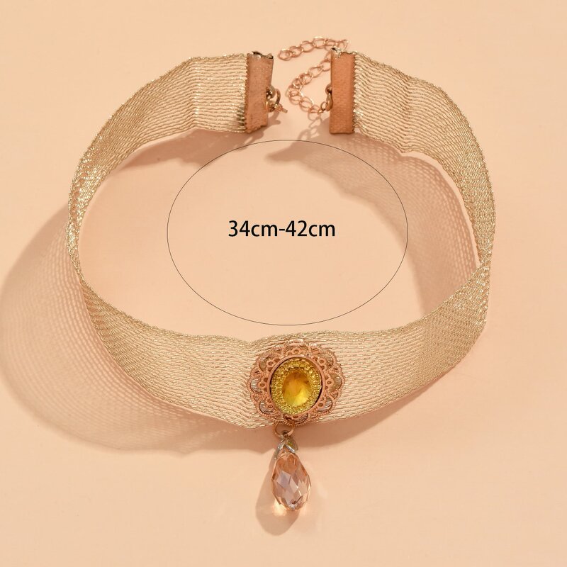 Choker Necklace Manufacturer - Custom Gothic Crystal Drop