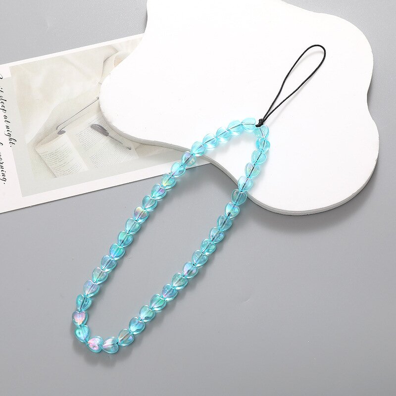 Mobile Phone Pendant Supplier - Custom Love Beaded Wrist Strap