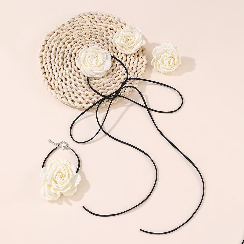 Rose Jewelry Set Factory - Custom Romantic Big Flower Set
