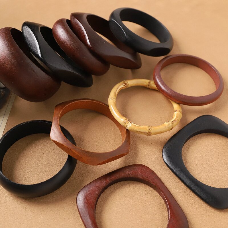 Wooden Bangle Supplier - Wholesale Vintage Multicolor OEM