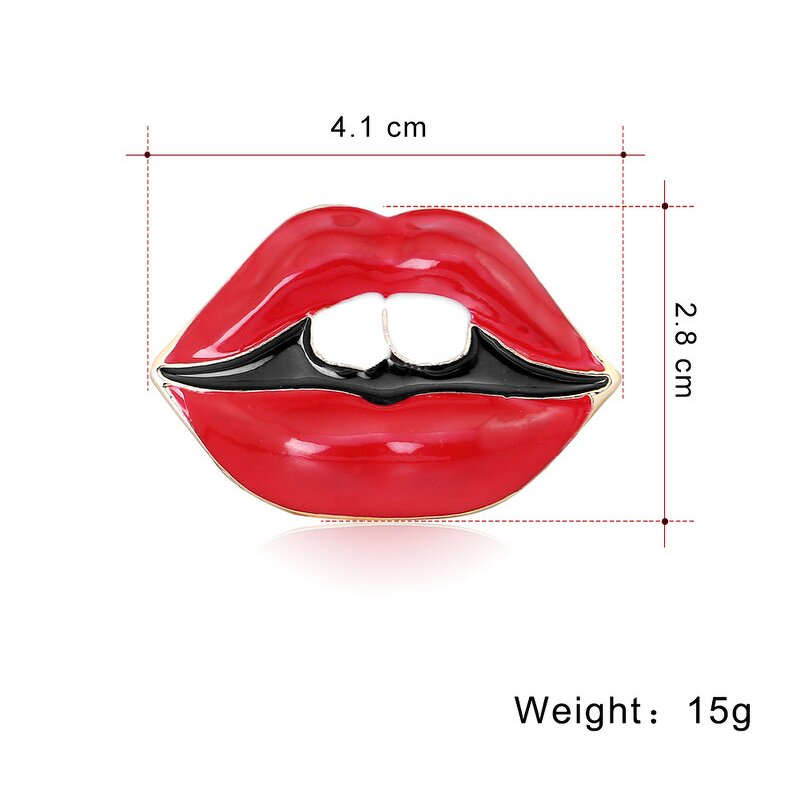 Lipstick Brooch Supplier - Custom Luxury Sexy Lips Pin