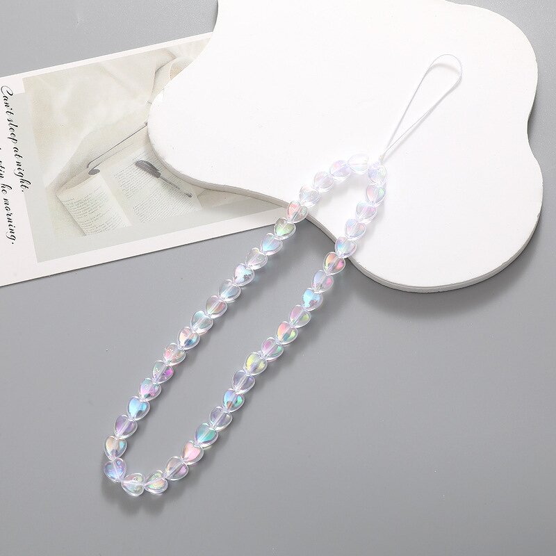 Mobile Phone Pendant Supplier - Custom Love Beaded Wrist Strap