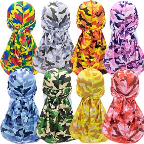 Durag Manufacturer - OEM/ODM Custom Camo 360 Wave Silky Durag Headwrap