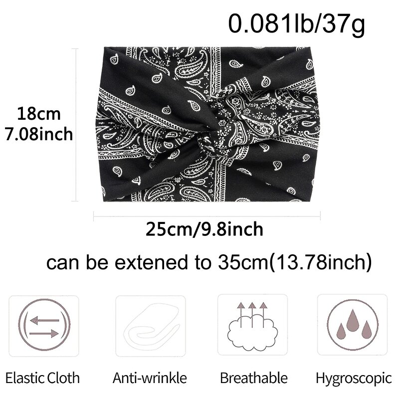 Headband Manufacturer - OEM/ODM Custom Extra Large Paisley Turban Headband