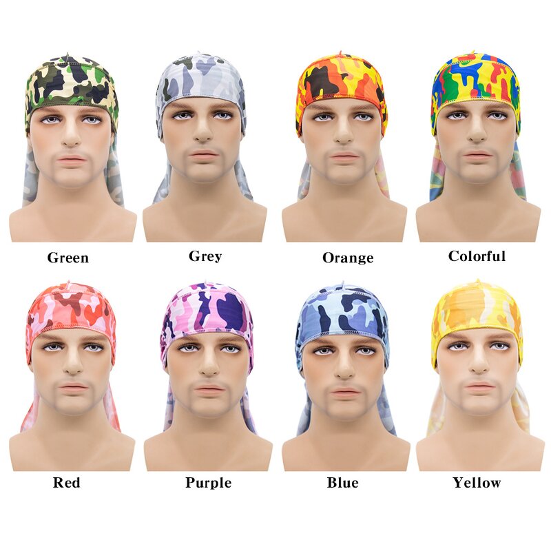 Durag Manufacturer - OEM/ODM Custom Camo 360 Wave Silky Durag Headwrap