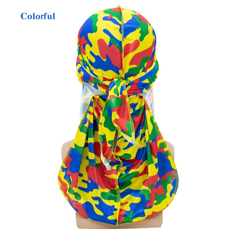 Durag Manufacturer - OEM/ODM Custom Camo 360 Wave Silky Durag Headwrap