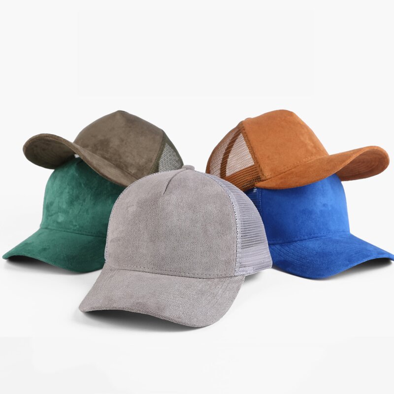 Trucker Hat Manufacturer - OEM/ODM Custom Embroidered Suede Mesh Baseball Cap