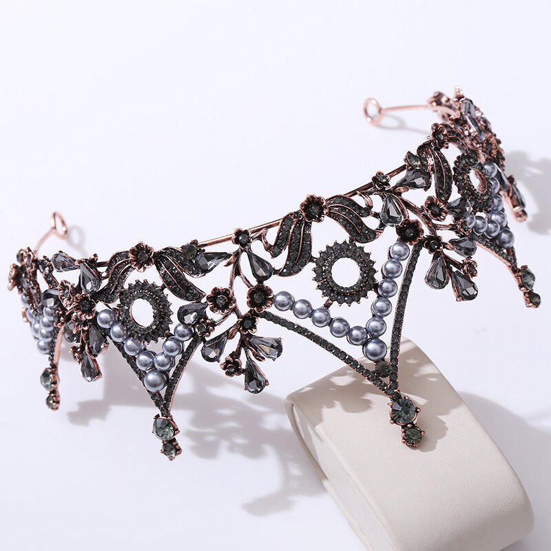 Bridal Crown Supplier - Custom Pearls Rhinestones OEM