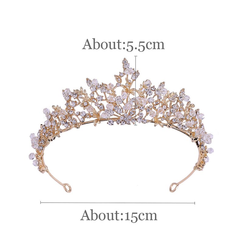 Bridal Crown Supplier - Custom Rhinestone Alloy Flower
