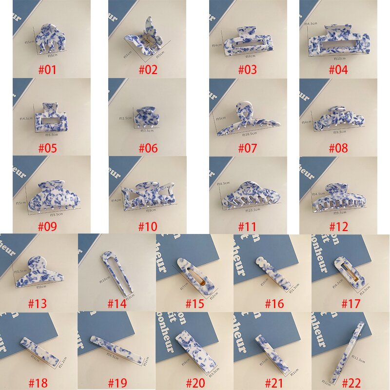 Hair Clip Factory - Custom Porcelain Pattern Acetate