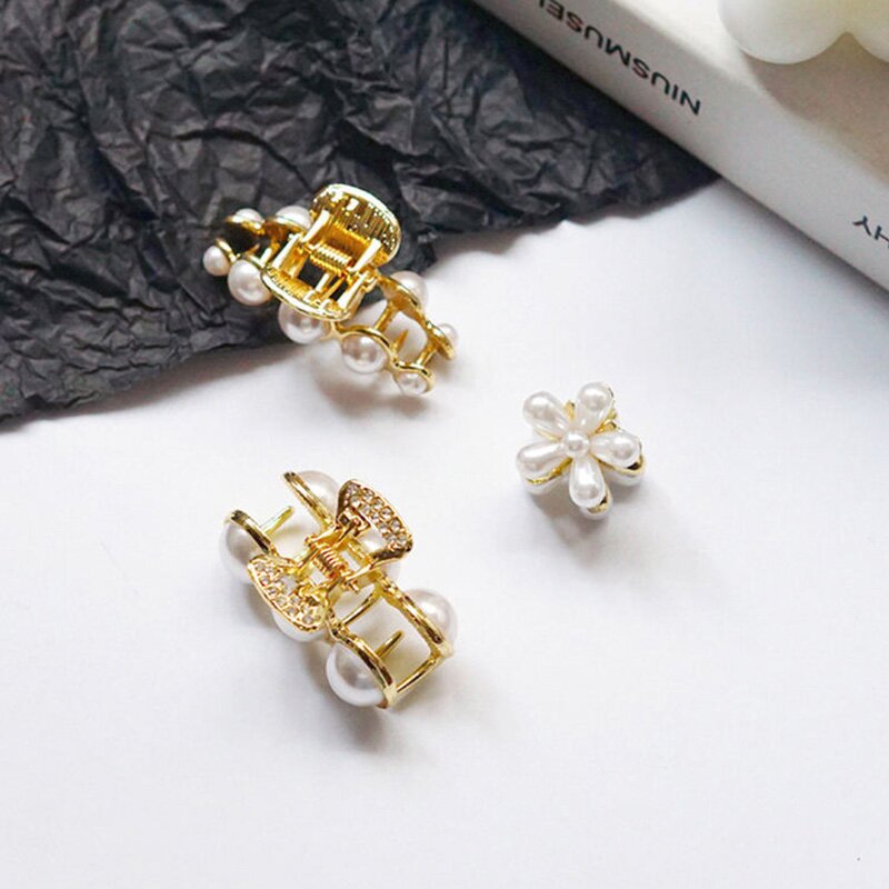 Hair Claw Clips Factory - ODM Small Pearl Rhinestone