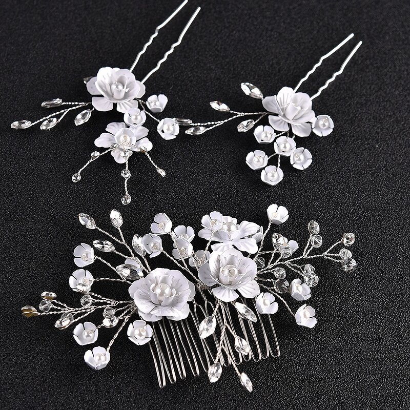 Hair Combs Factory - Custom Golden Fresh Flower Hairpins