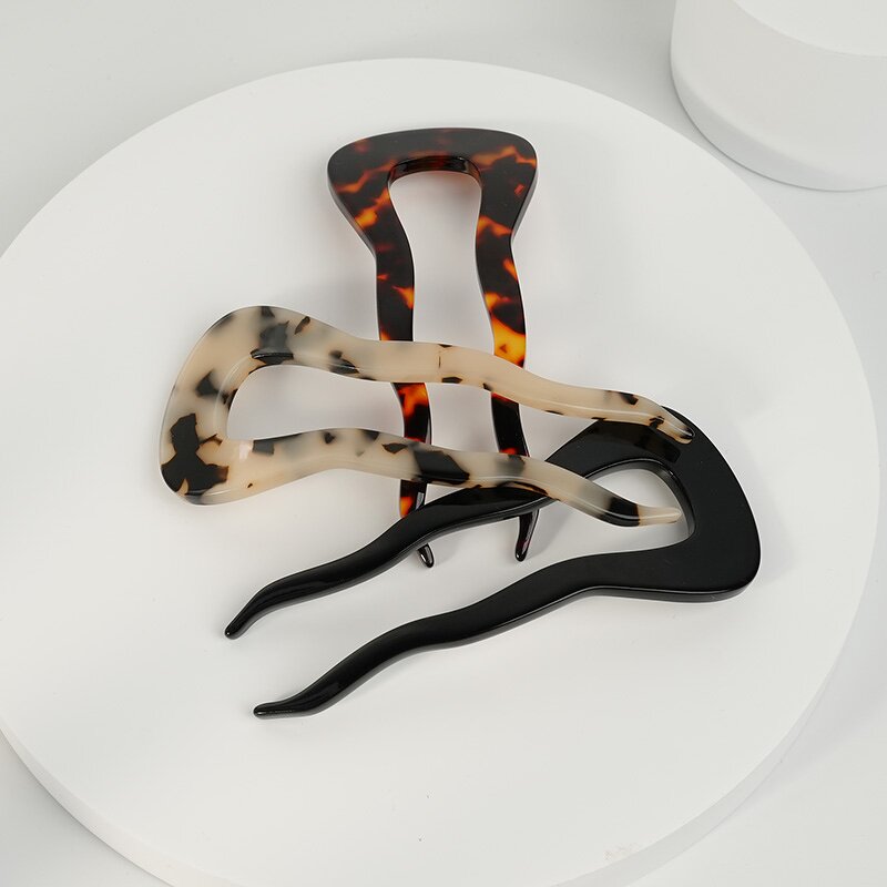 Hair Pin Supplier - Custom Western Leaves Rhinestone