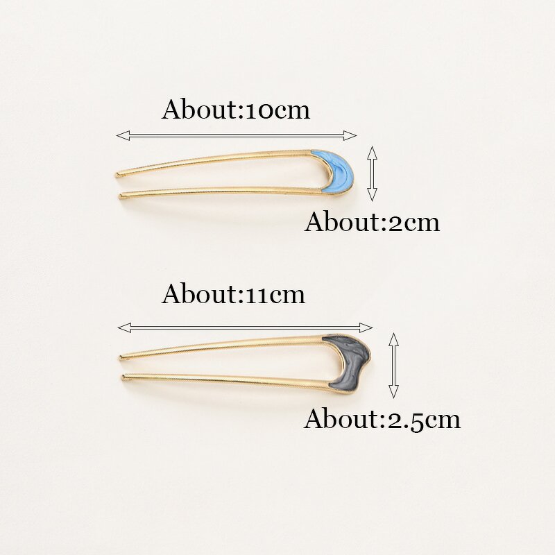 Alloy Hairpin Factory - Custom Big Pearls Golden Metal