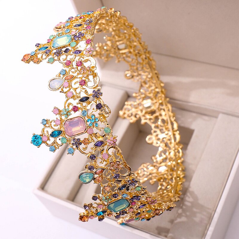 Bridal Crown Factory - Custom Baroque Round Rhinestone