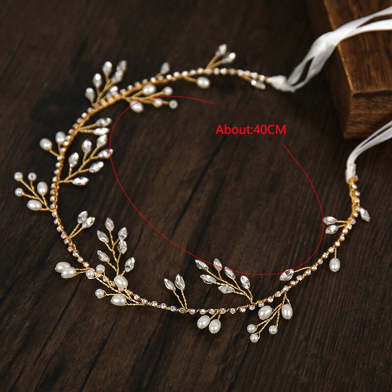 Bridal Headband Supplier - Custom Rhinestone Ribbon Hand-woven