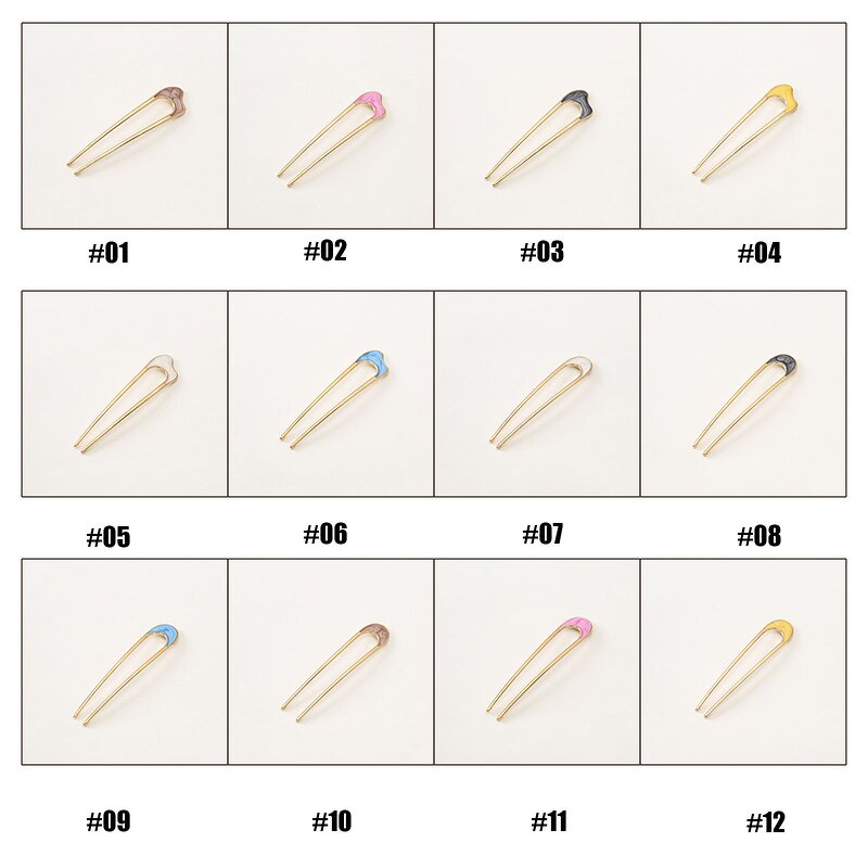 Metal Hair Fork Manufacturer - Custom Rhinestone 5 Pcs Set