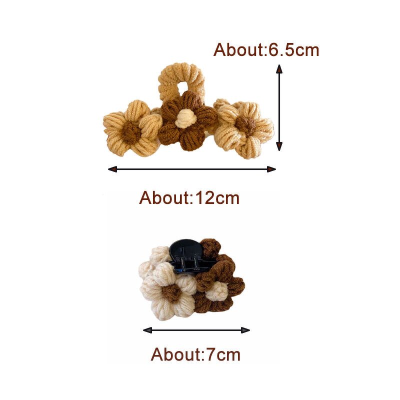 Hair Claw Clip Supplier - Custom Wool Knitted Jumbo OEM