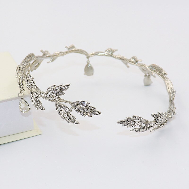 Princess Crown Manufacturer - Custom Retro Leaf Rhinestone