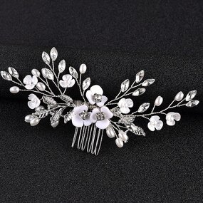 Hair Comb Factory - Custom Handmade Floral Alloy Glass