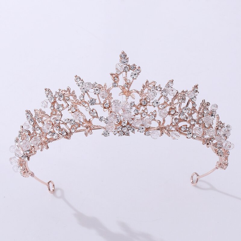 Bridal Crown Supplier - Custom Rhinestone Alloy Flower