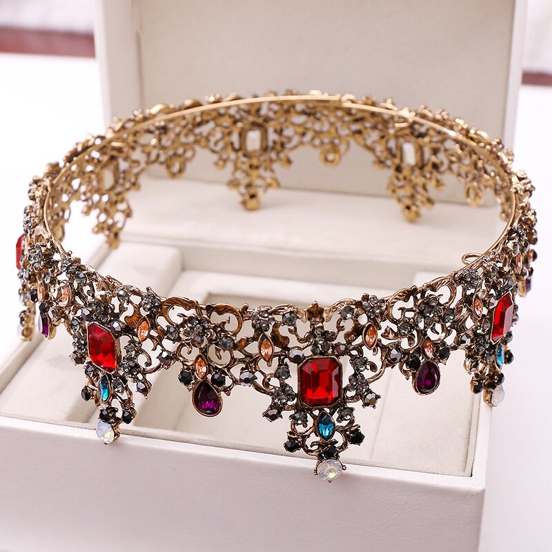 Bridal Crown Factory - Custom Baroque Round Rhinestone