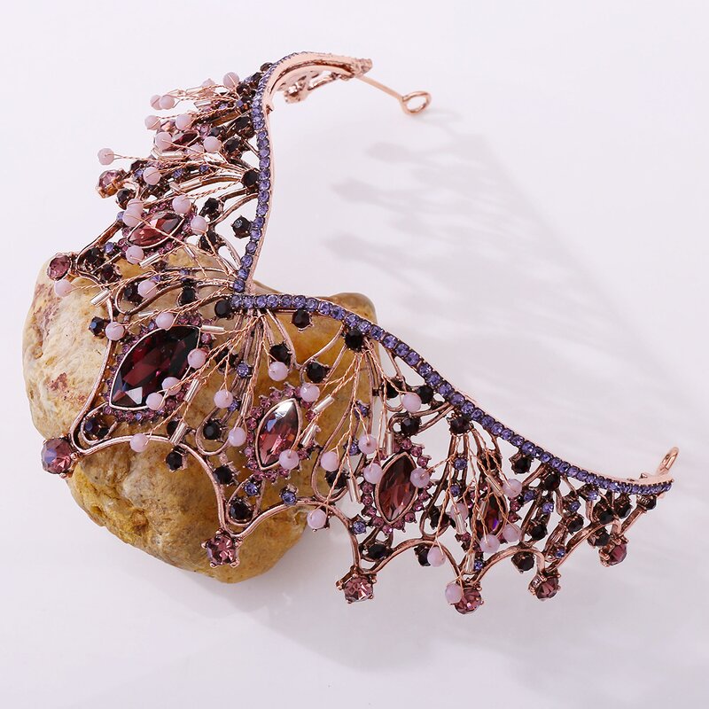 Bride Crown Supplier - Custom Baroque Crystal Accessories