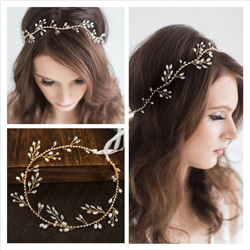 Bridal Headband Supplier - Custom Rhinestone Ribbon Hand-woven