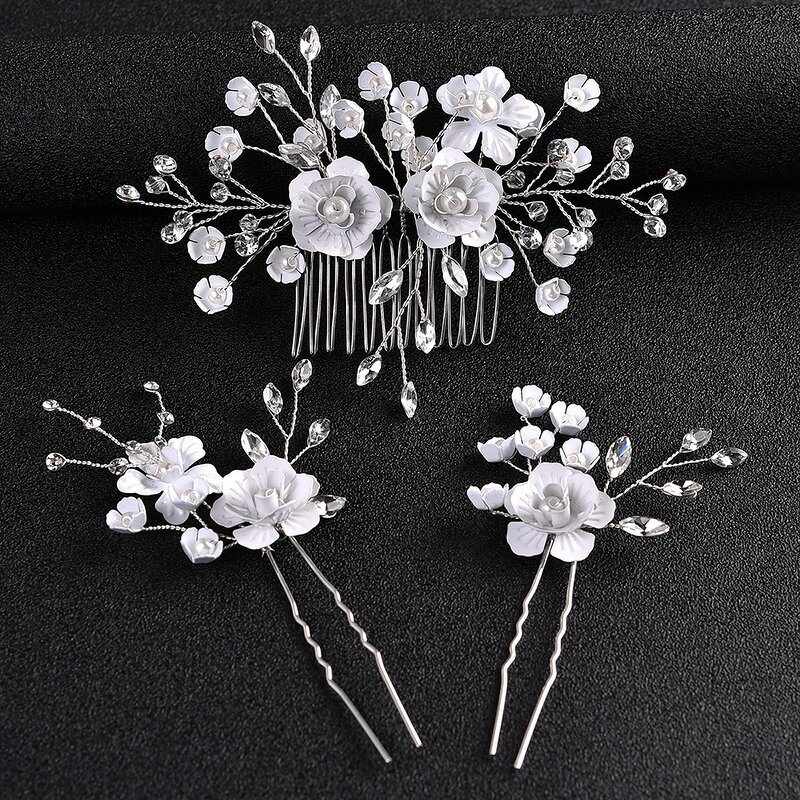 Hair Combs Factory - Custom Golden Fresh Flower Hairpins