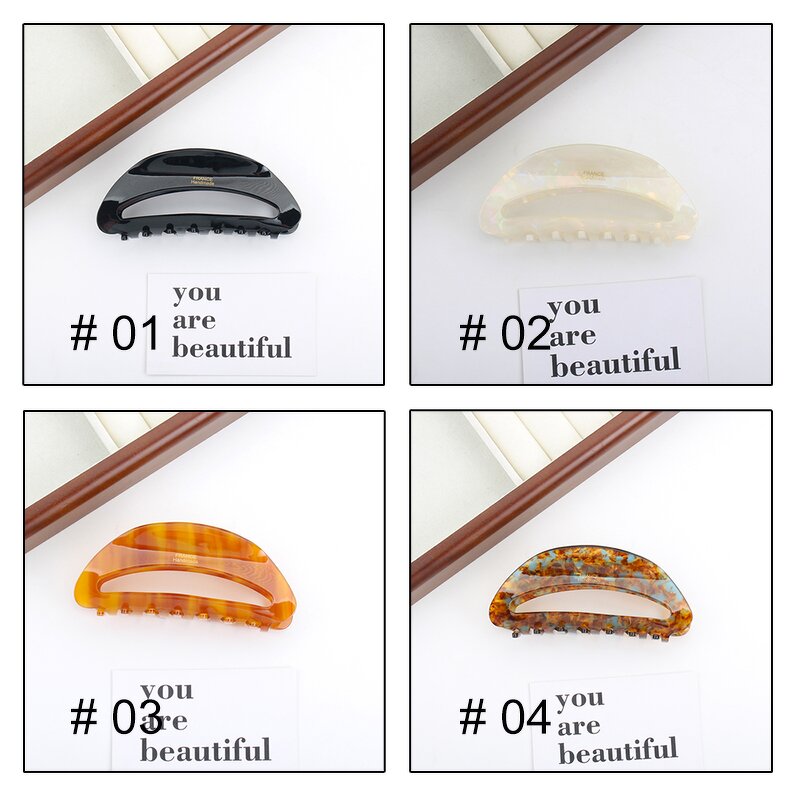 Hair Claw Manufacturer - Colorful Retro Painted Bow