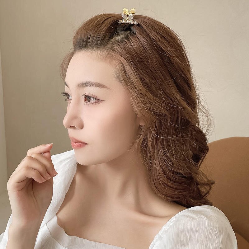 Hair Claw Clips Factory - ODM Small Pearl Rhinestone