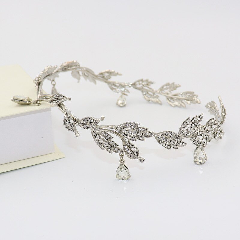 Princess Crown Manufacturer - Custom Retro Leaf Rhinestone