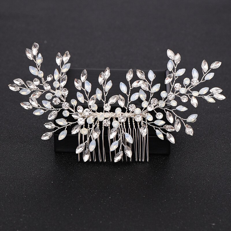 Hair Comb Supplier - Fashion Rhinestone Pearl Alloy