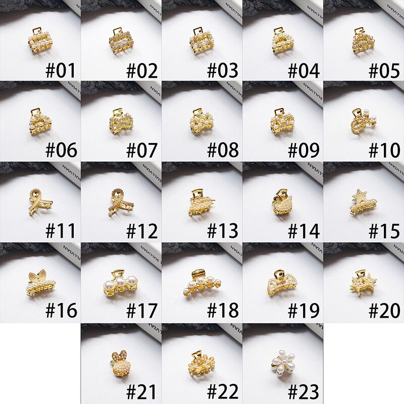 Hair Claw Clips Factory - ODM Small Pearl Rhinestone