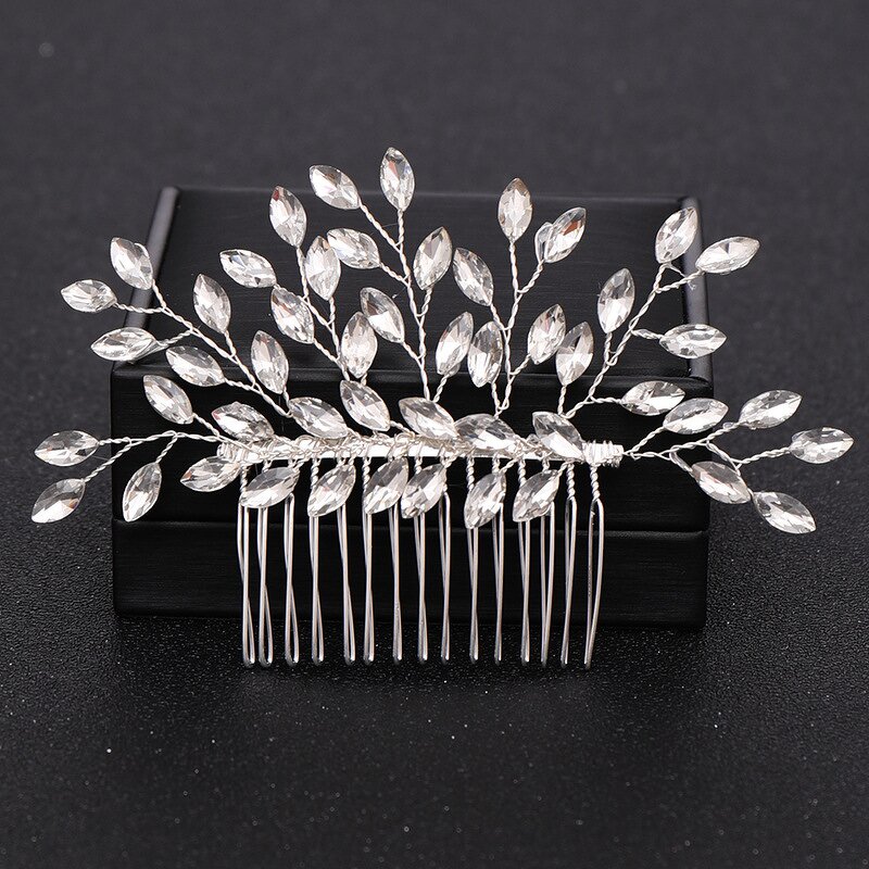 Hair Comb Supplier - Fashion Rhinestone Pearl Alloy