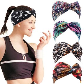 Bandana Factory - New Polyester Rainbow Knot Striped