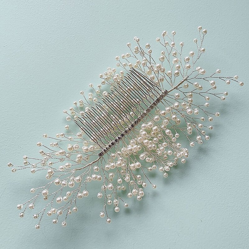 Hair Comb Manufacturer - Custom Golden Metal Woven Flower