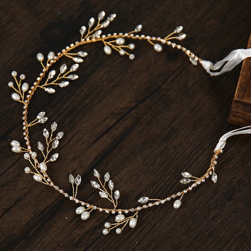 Bridal Headband Supplier - Custom Rhinestone Ribbon Hand-woven