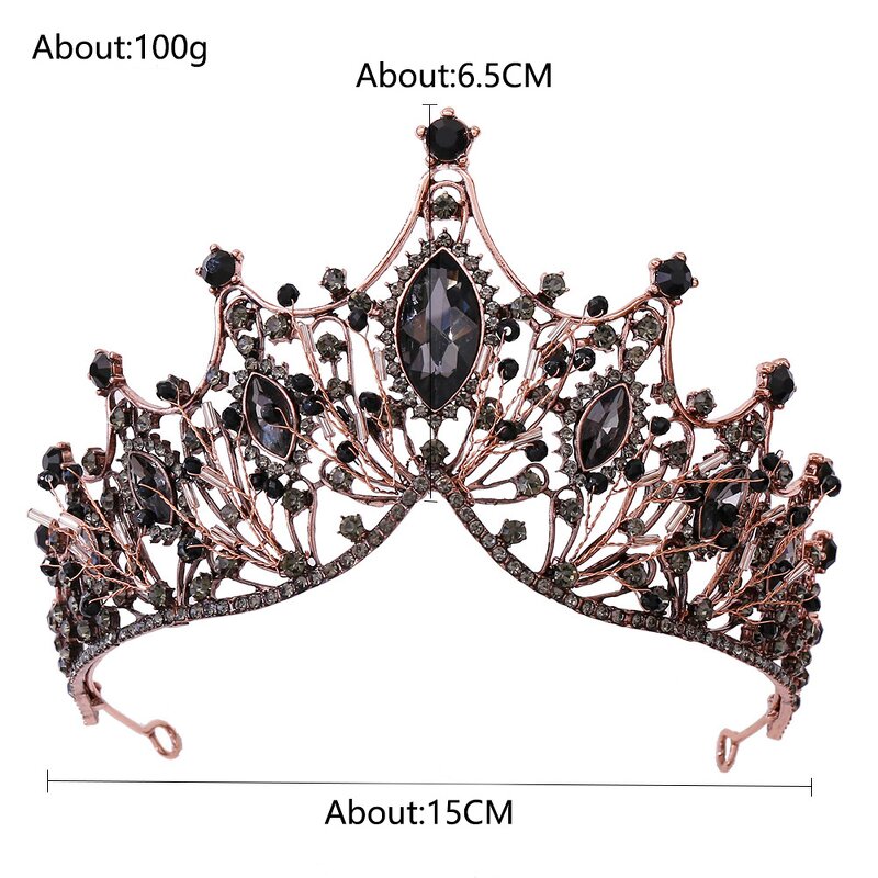 Bride Crown Supplier - Custom Baroque Crystal Accessories